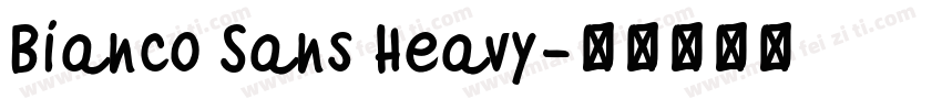 Bianco Sans Heavy字体转换